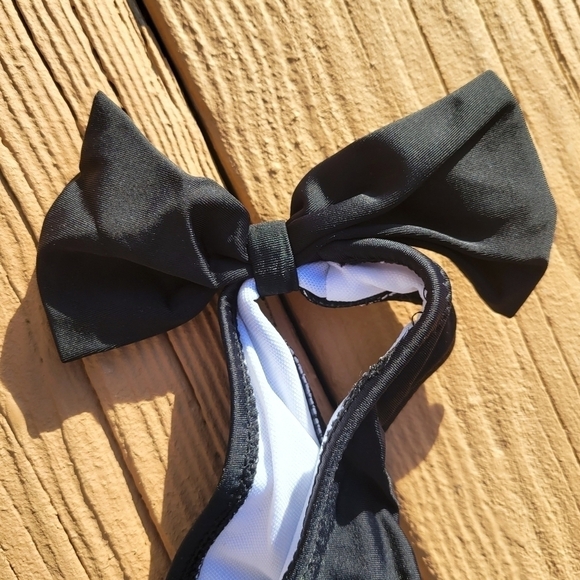 One Shoulder Side-Lace Swimsuit•LARGE - Picture 9 of 12